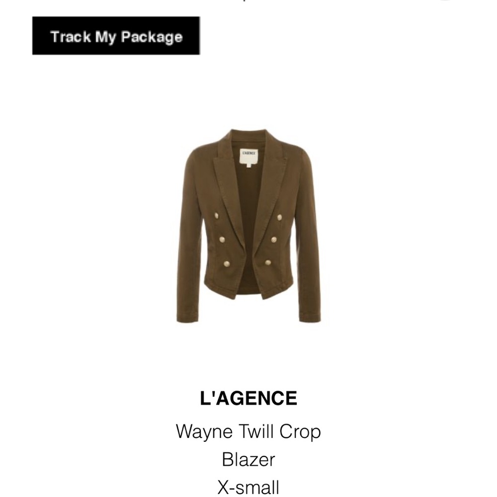 L’Agence Wayne Jacket

New with tags 
XS

Jean jacket in khaki 
Gold buttons - Picture 2 of 2